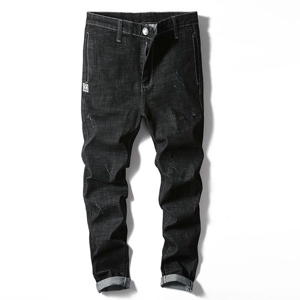men's jeans color youth fashion pants trend casual korea slim pure 2021, Blue
men's jeans color youth fashion pants trend casual korea slim pure 2021, Blue