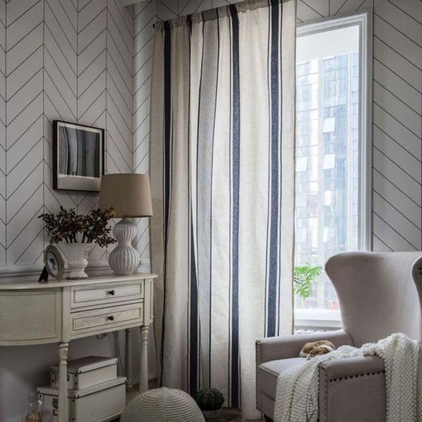 curtain & drapes cotton linen striped windows curtains farmhouse country style darkening rod pockets panel for bedroom living room tj6111
curtain & drapes cotton linen striped windows curtains farmhouse country style darkening rod pockets panel for bedroom living room tj6111