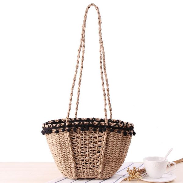 evening bags summer beach bag solid color simple straw european and american vintage fur ball lace casual
evening bags summer beach bag solid color simple straw european and american vintage fur ball lace casual