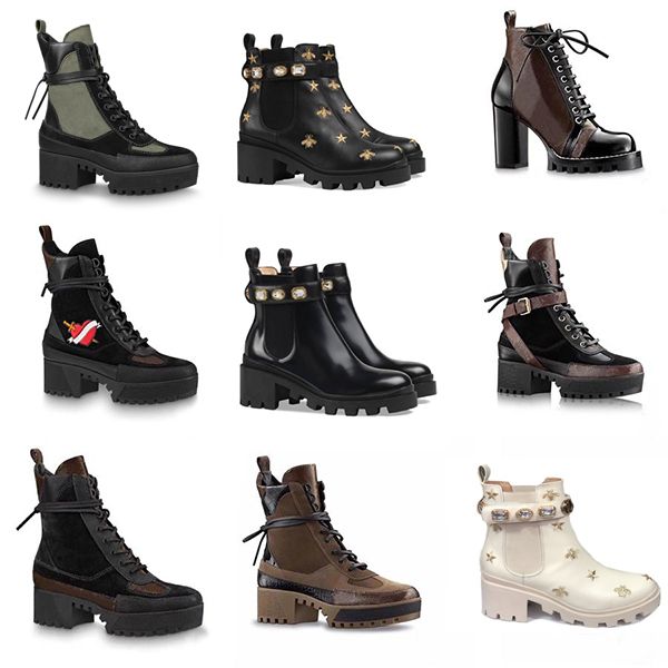 snow boots martin desert boot women leather laureate platform white bee star trail lace-up ankle boot winter boot high heels with box, Black
snow boots martin desert boot women leather laureate platform white bee star trail lace-up ankle boot winter boot high heels with box, Black