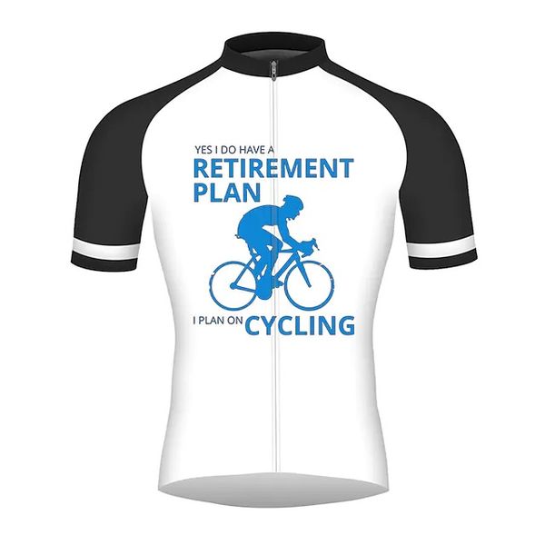 2021 Retirement Plan Men's Short Sleeve Cycling Jersey - Blue Red Orange Top Quick Dry Breathable Reflective Strips Sports Summer 100% Polyester Mountain Bike MTB, Short jersey 1
2021 Retirement Plan Men's Short Sleeve Cycling Jersey - Blue Red Orange Top Quick Dry Breathable Reflective Strips Sports Summer 100% Polyester Mountain Bike MTB, Short jersey 1