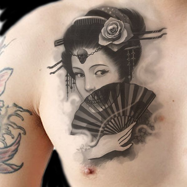tattoo patch waterproof men and women lasting dark tattoo black geisha 
tattoo patch waterproof men and women lasting dark tattoo black geisha
