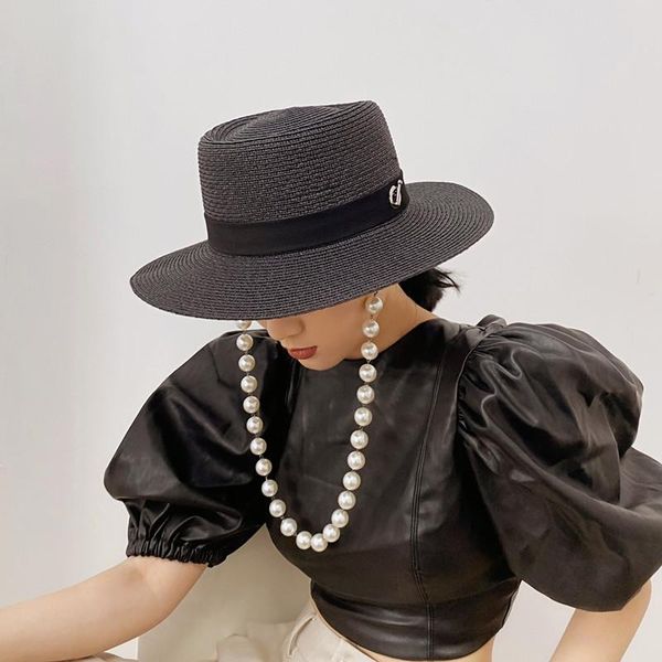 wide brim hats detachable pearl flat chain straw hat lady elegant all kinds of beach sun summer, Blue;gray
wide brim hats detachable pearl flat chain straw hat lady elegant all kinds of beach sun summer, Blue;gray