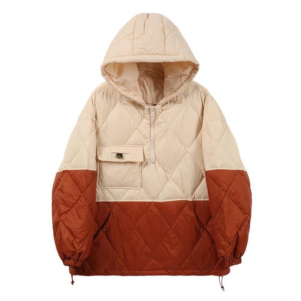 women's down & parkas 2021 style jacket fashion light thin pullover sweater white duck short loose winter hooded stitching, Black
women's down & parkas 2021 style jacket fashion light thin pullover sweater white duck short loose winter hooded stitching, Black