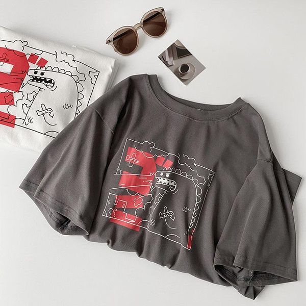 fashion solid summer t-shirt 2021 women casual o-neck short sleeve animal pattern cotton pullover female women's, White
fashion solid summer t-shirt 2021 women casual o-neck short sleeve animal pattern cotton pullover female women's, White