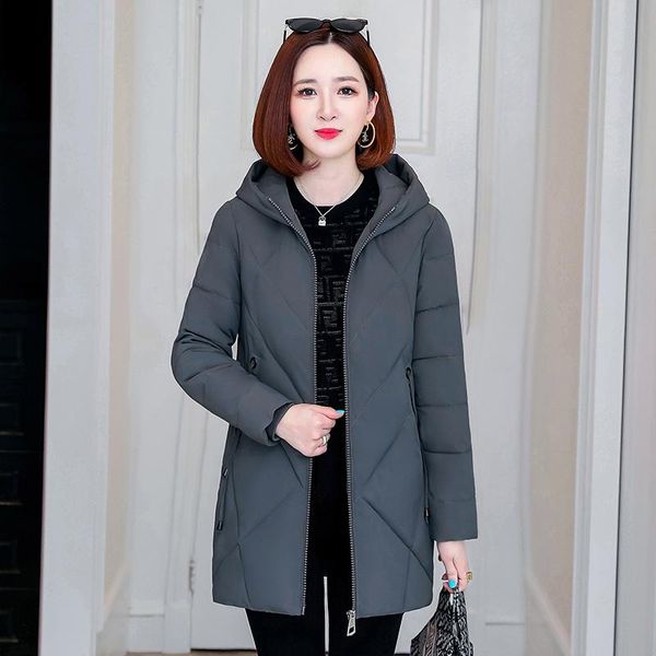 women's down & parkas 2021 hooded casual women winter thick jacket solid warm cotton padded coat outwear female slim quilted zipper for, Black
women's down & parkas 2021 hooded casual women winter thick jacket solid warm cotton padded coat outwear female slim quilted zipper for, Black