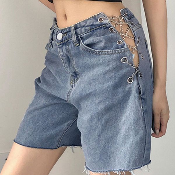 women's shorts denim chains jeans criss-cross fringed wide leg solid streetwear summer high street hollow out female h4gv, White;black
women's shorts denim chains jeans criss-cross fringed wide leg solid streetwear summer high street hollow out female h4gv, White;black