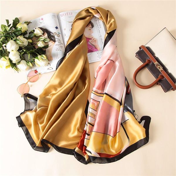 scarves 2021 design women silk scarf foulard hijab pashmina 180x90cm shawls lady wraps print bufanda beach stole, Blue;gray
scarves 2021 design women silk scarf foulard hijab pashmina 180x90cm shawls lady wraps print bufanda beach stole, Blue;gray