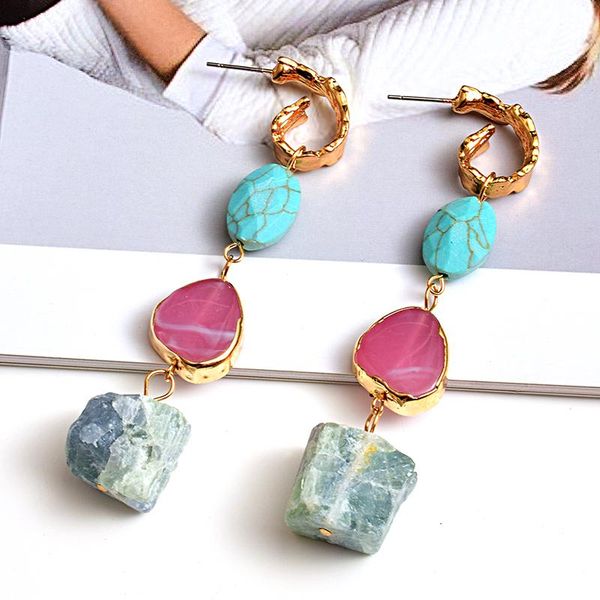 dangle & chandelier summer brand resin earrings for women beach natural stone hanging statement female jewelry, Silver
dangle & chandelier summer brand resin earrings for women beach natural stone hanging statement female jewelry, Silver