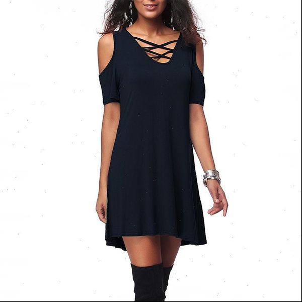 women dresses summer short sleeveless plus size 6xl black fashion bandage v back casual dress, Black;gray
women dresses summer short sleeveless plus size 6xl black fashion bandage v back casual dress, Black;gray