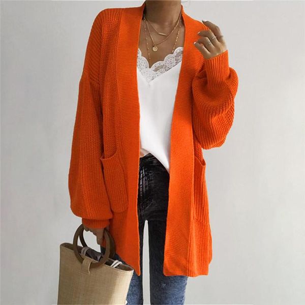 women's sweaters autumn winter 2021 knitting sweater women fashion long cardigans sleeve pockets vintage female open stitch jumpers, White;black
women's sweaters autumn winter 2021 knitting sweater women fashion long cardigans sleeve pockets vintage female open stitch jumpers, White;black