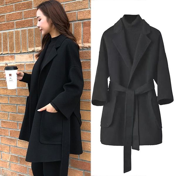 women's wool & blends 2021 fashion autumn winter coat women jacket woolen elegant ladies black female korean overcoat
women's wool & blends 2021 fashion autumn winter coat women jacket woolen elegant ladies black female korean overcoat