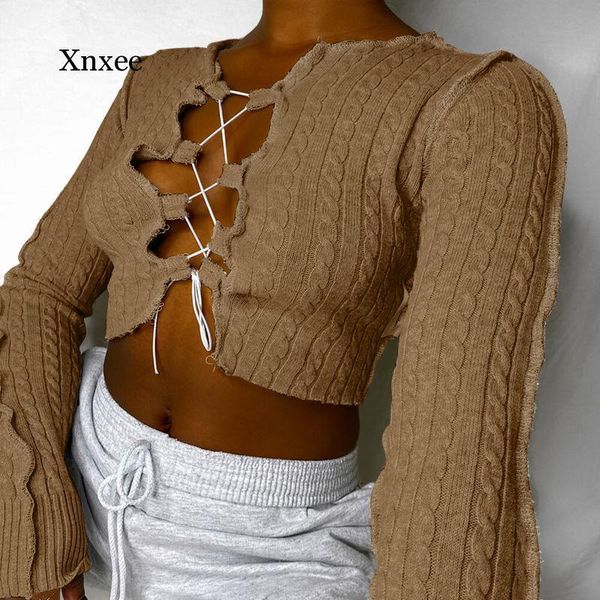 women's t-shirt long sleeve cut out bandage crop spring autumn women fashion streetwear outfitr tshirts club tees clothing, White
women's t-shirt long sleeve cut out bandage crop spring autumn women fashion streetwear outfitr tshirts club tees clothing, White