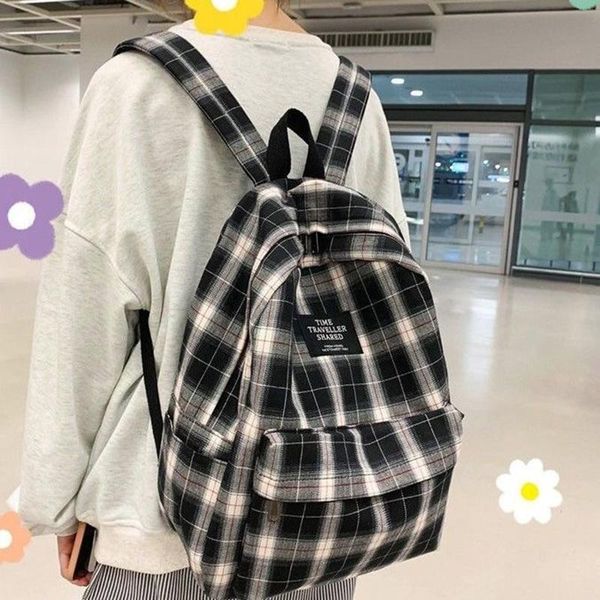 backpack vintage korea ulzzang big-capacity travel bag zip up harajuku ins plaid women teenager school couples fashion
backpack vintage korea ulzzang big-capacity travel bag zip up harajuku ins plaid women teenager school couples fashion