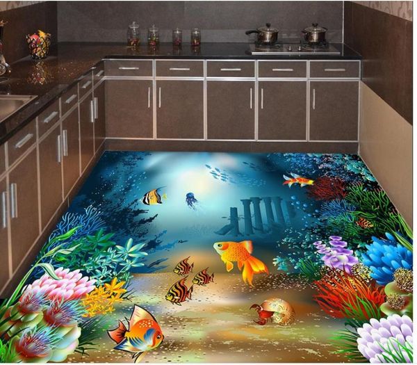 wallpapers 3d floor painting wallpaper underwater world tropical fish bathroom waterproof pvc
wallpapers 3d floor painting wallpaper underwater world tropical fish bathroom waterproof pvc
