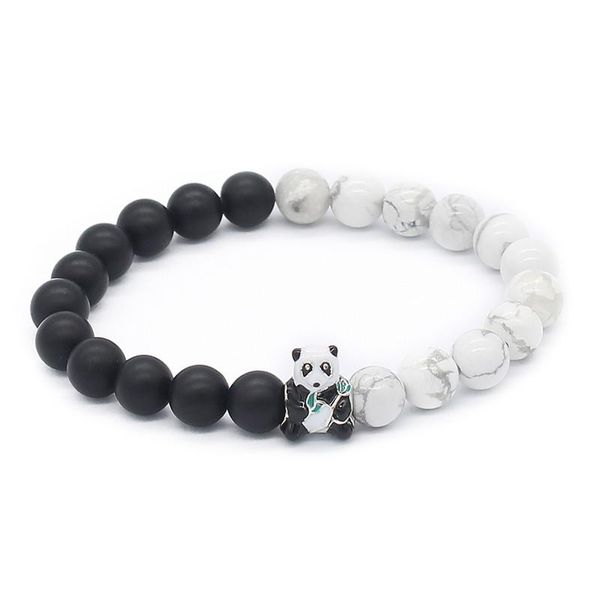 beaded, strands cute panda bracelet black & white 8mm natural stone beads bracelets bangles animal jewelry gift mbr170464
beaded, strands cute panda bracelet black & white 8mm natural stone beads bracelets bangles animal jewelry gift mbr170464