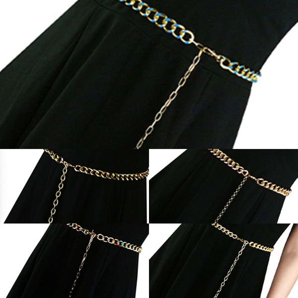 punk jewelry body simple fashion personality thick pants inlaid diamond chain single layer belt, Silver
punk jewelry body simple fashion personality thick pants inlaid diamond chain single layer belt, Silver