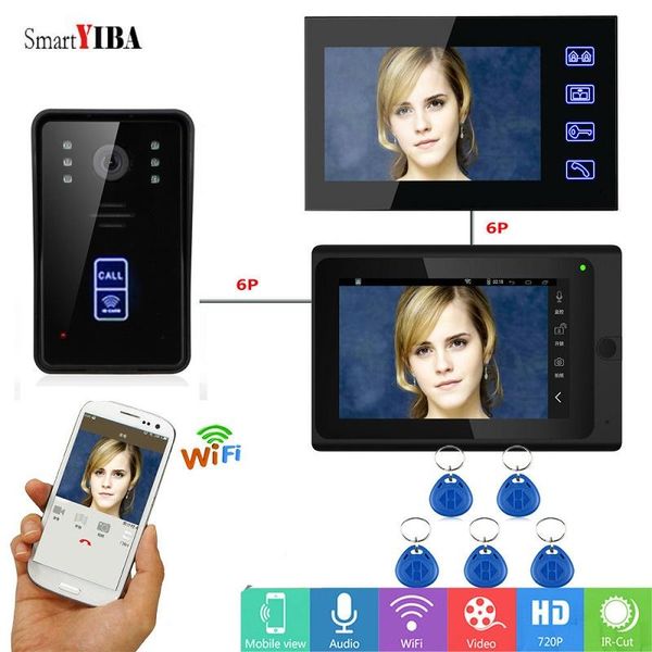 smartyiba 7" tft lcd video door phone intercom system diy kit id card unlock wifi app remote doorbell touch button call phones
smartyiba 7" tft lcd video door phone intercom system diy kit id card unlock wifi app remote doorbell touch button call phones