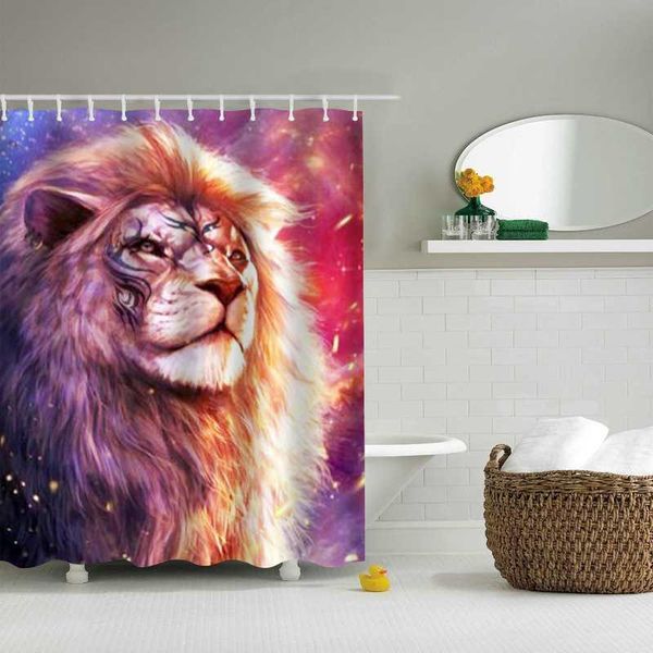 curtain & drapes lion printing shower curtains for living room decoration polyester waterproof animals bath with hooks home decor
curtain & drapes lion printing shower curtains for living room decoration polyester waterproof animals bath with hooks home decor