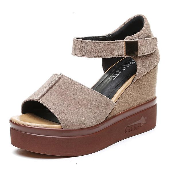 sandals women's summer large size spot wedge buckle belt european american open toe high heel shoes zhwm, Black
sandals women's summer large size spot wedge buckle belt european american open toe high heel shoes zhwm, Black