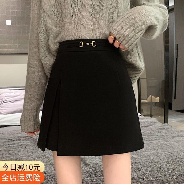 skirts half length skirt spring 2021 women's short a-line small high waist thin and thick split buttock, Black
skirts half length skirt spring 2021 women's short a-line small high waist thin and thick split buttock, Black