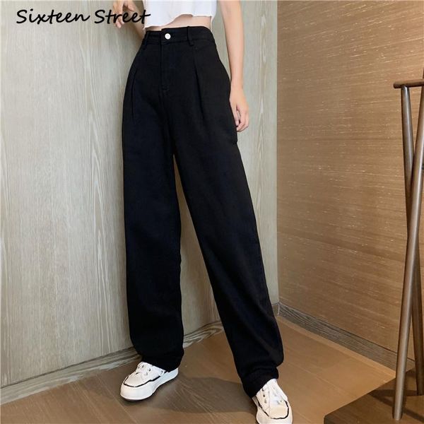 high waist casual jeans women summer loose sports wide leg pants female 2021 chic black straight trousers denim aesthetic women's, Blue
high waist casual jeans women summer loose sports wide leg pants female 2021 chic black straight trousers denim aesthetic women's, Blue