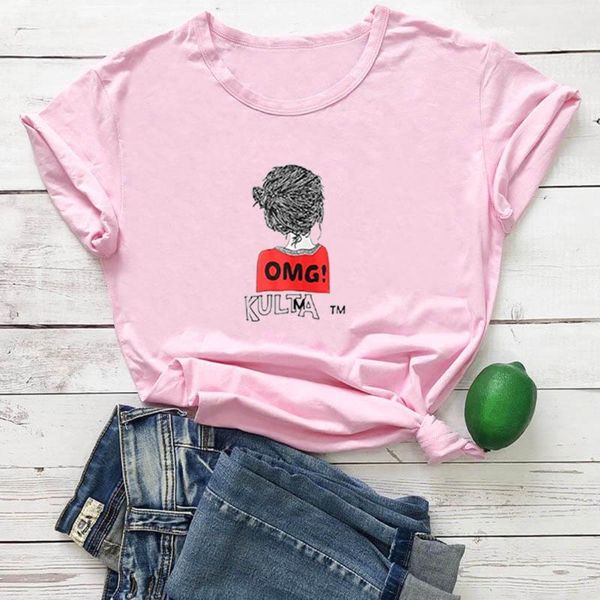 women's t-shirt omg girl back view cute t shirt for woman aesthetic fashion printing camiseta mujer cotton tide tee femme streetwear, White
women's t-shirt omg girl back view cute t shirt for woman aesthetic fashion printing camiseta mujer cotton tide tee femme streetwear, White