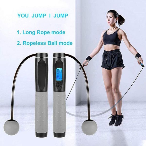 jump ropes smart electronic counting skipping rope wireless for fitness with counter adjustable length
jump ropes smart electronic counting skipping rope wireless for fitness with counter adjustable length