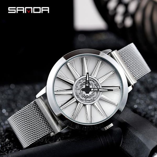 wristwatches brand sanda cool personality rotating dial men watch fashion business outdoors sports quartz wristwatch relogio masculino, Slivery;brown
wristwatches brand sanda cool personality rotating dial men watch fashion business outdoors sports quartz wristwatch relogio masculino, Slivery;brown