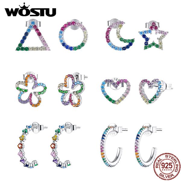 wostu 925 sterling colorful horse stud earring rainbow heart star moon unicorn earrings for women fashion silver jewelry, Golden
wostu 925 sterling colorful horse stud earring rainbow heart star moon unicorn earrings for women fashion silver jewelry, Golden
