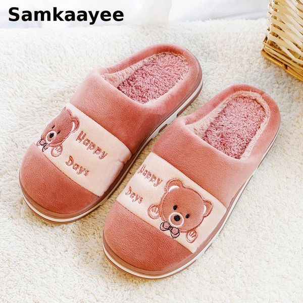 size 36-45 women slippers winter couples cartoon bear home shoes femmes indoor warm flats non-slip chaussures solid footwear y17, Black
size 36-45 women slippers winter couples cartoon bear home shoes femmes indoor warm flats non-slip chaussures solid footwear y17, Black