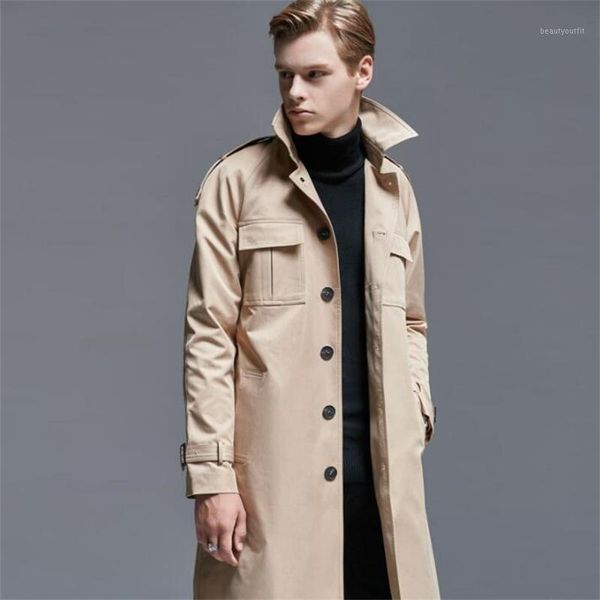 single-breasted trench coat men's mid-length khaki handsome british jacket large size 2021 spring autumn youth veste homme coats, Tan;black
single-breasted trench coat men's mid-length khaki handsome british jacket large size 2021 spring autumn youth veste homme coats, Tan;black