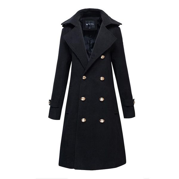 men's wool & blends arrival fashion youth autumn winter length windbreaker men woolen coat fashionable casual double breasted plus size, Black
men's wool & blends arrival fashion youth autumn winter length windbreaker men woolen coat fashionable casual double breasted plus size, Black