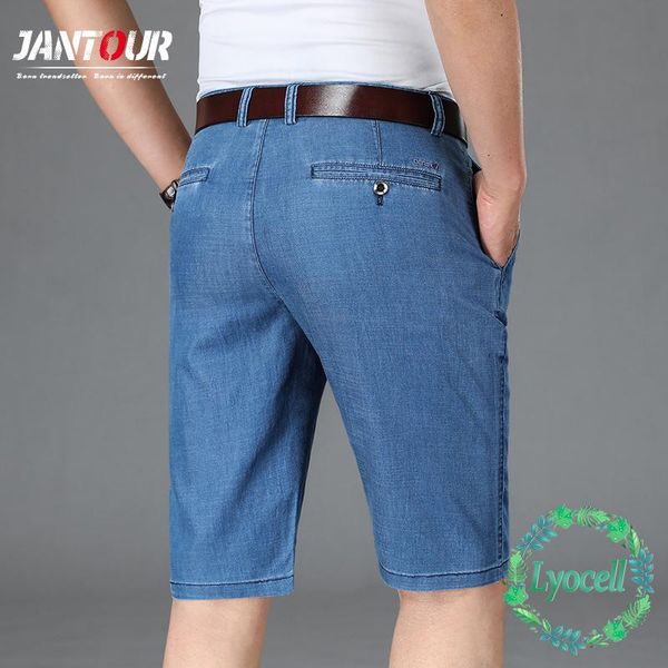 men's jeans lyocell fabric summer denim shorts business casual loose straight-leg stretch male plus size 40 42, Blue
men's jeans lyocell fabric summer denim shorts business casual loose straight-leg stretch male plus size 40 42, Blue