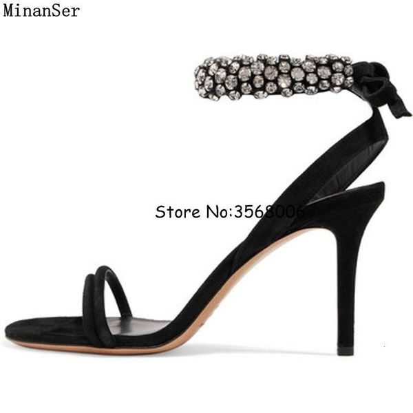 sandals elegant black suede rhinestone ankle wrap shoes woman party dress high heels handmade crystal shinny wedding pumps tpeo
sandals elegant black suede rhinestone ankle wrap shoes woman party dress high heels handmade crystal shinny wedding pumps tpeo