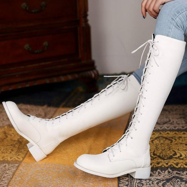 boots women pu leather lace up knee high fashion zipper square heel ladies round toe autumn winter shoes woman big size, Black
boots women pu leather lace up knee high fashion zipper square heel ladies round toe autumn winter shoes woman big size, Black