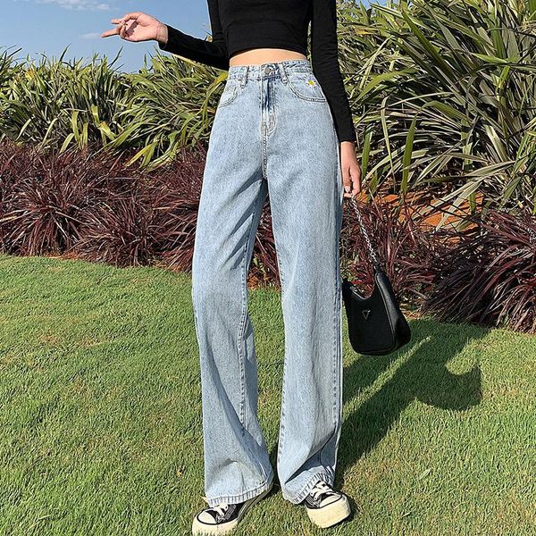 mazefeng jeans women full length wide leg denim solid vintage high waist all-match womens trousers korean chic daily leisure women's, Blue
mazefeng jeans women full length wide leg denim solid vintage high waist all-match womens trousers korean chic daily leisure women's, Blue