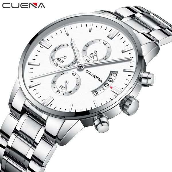 wristwatches cuena full steel watch men business chronograph quartz wristwatch military clock waterproof relogio masculino, Slivery;brown
wristwatches cuena full steel watch men business chronograph quartz wristwatch military clock waterproof relogio masculino, Slivery;brown