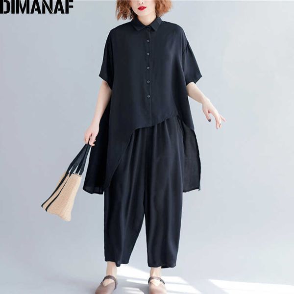 plus size women sets summer casual female lady shirts loose big long pants suit cotton solid black 210531, White
plus size women sets summer casual female lady shirts loose big long pants suit cotton solid black 210531, White