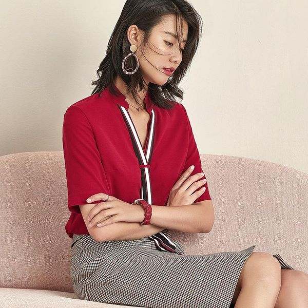 women's polos shirt korean style 2021 trendy sense of design red chiffon pullover plus size loose, White
women's polos shirt korean style 2021 trendy sense of design red chiffon pullover plus size loose, White