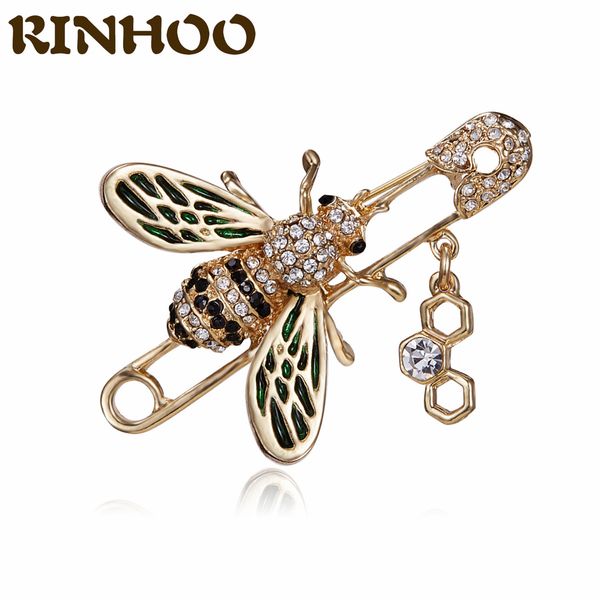 trendy breast pin honeybee brooch for women gold color rhinestone bee brooch enamel pin coat cute garments fashion jewelry giftsdio chan con, Gray
trendy breast pin honeybee brooch for women gold color rhinestone bee brooch enamel pin coat cute garments fashion jewelry giftsdio chan con, Gray