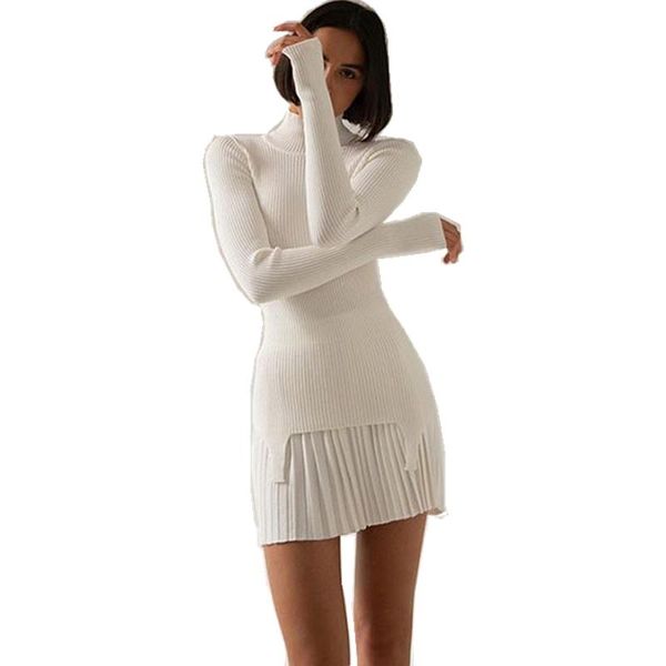 women's t-shirt listing solid color knitted sweater long-sleevedtight-fitting half-high collar pit striptshirt forwomen, White
women's t-shirt listing solid color knitted sweater long-sleevedtight-fitting half-high collar pit striptshirt forwomen, White