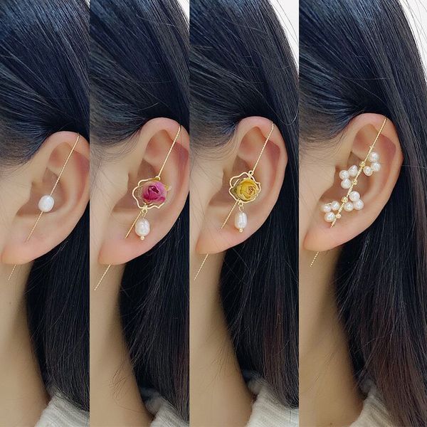 kimter eternal flower piercing earrings jewelry set ear cuff crawler hook earring charm pearl clip cartilage studs for women girls k518fa, Golden;silver
kimter eternal flower piercing earrings jewelry set ear cuff crawler hook earring charm pearl clip cartilage studs for women girls k518fa, Golden;silver