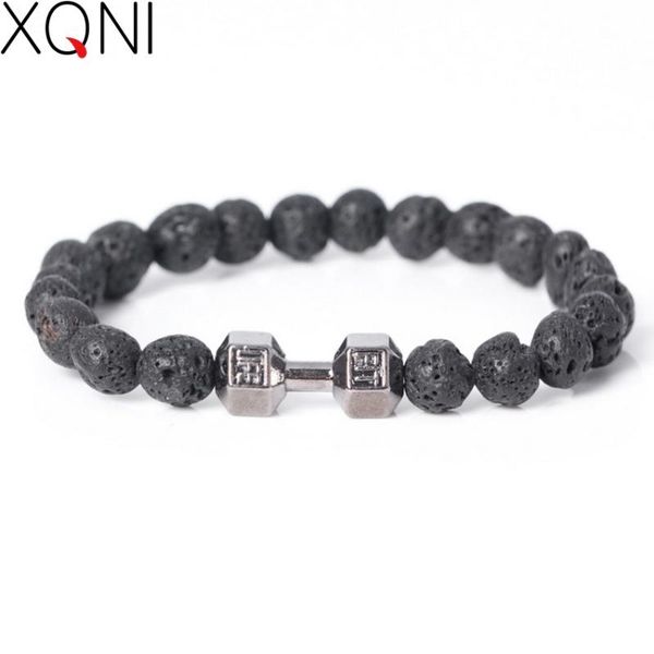 fashion diy strand lava stone beads bracelet sporty dumbbell brand braiding macrame men's bracelet. charm bracelets, Golden;silver
fashion diy strand lava stone beads bracelet sporty dumbbell brand braiding macrame men's bracelet. charm bracelets, Golden;silver