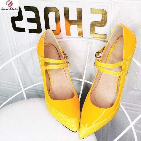 dress shoes fashion pointed toe mixed colors women pumps high heel yellow patent leather stiletto 2021 summer ladies ankle strap heels, Black
dress shoes fashion pointed toe mixed colors women pumps high heel yellow patent leather stiletto 2021 summer ladies ankle strap heels, Black