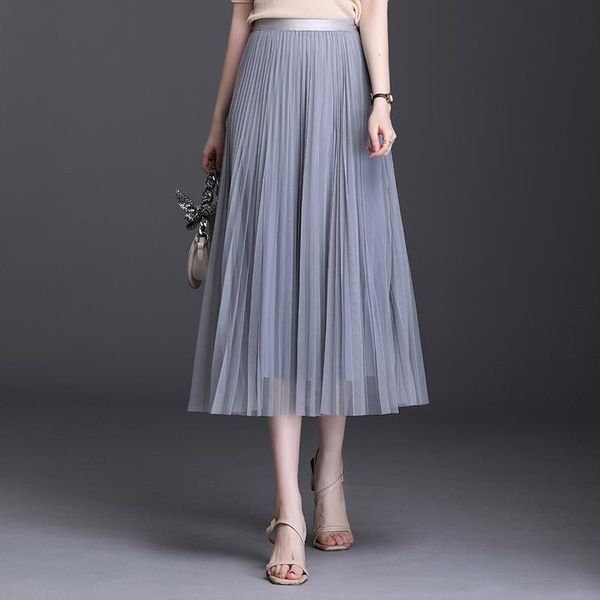 skirts summer female pleated net yarn umbrella skirt fashion elegant woman solid color two layers transparent mesh dance long, Black
skirts summer female pleated net yarn umbrella skirt fashion elegant woman solid color two layers transparent mesh dance long, Black