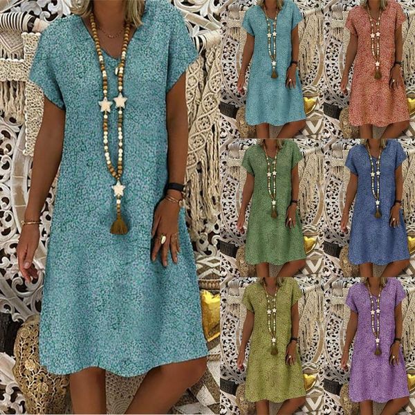 casual dresses summer for women 2021 short sleeve v neck print vintage dress vestidos plus size clothing beach, Black;gray
casual dresses summer for women 2021 short sleeve v neck print vintage dress vestidos plus size clothing beach, Black;gray