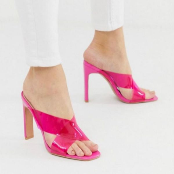 slippers square toe cross women high heels pumps transparent summer sandals rose red ladies flip flops womens shoes p559, Black
slippers square toe cross women high heels pumps transparent summer sandals rose red ladies flip flops womens shoes p559, Black