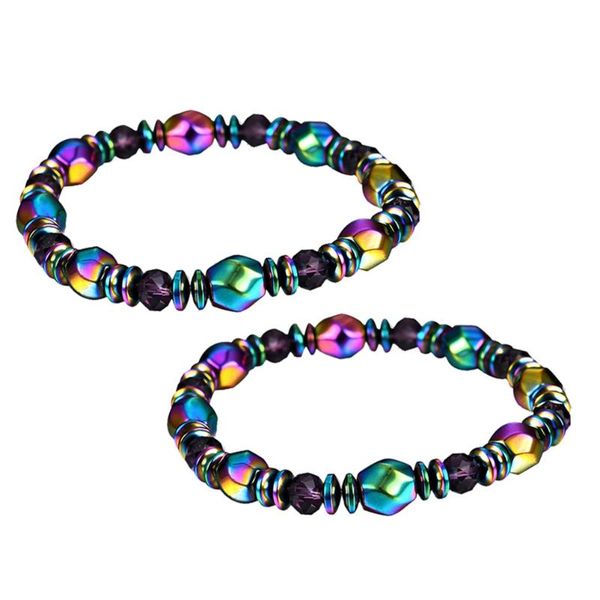 link, chain 2pcs bracelet fashion colorful weight loss creative hematite beads magnetic bead bracelets, Black
link, chain 2pcs bracelet fashion colorful weight loss creative hematite beads magnetic bead bracelets, Black