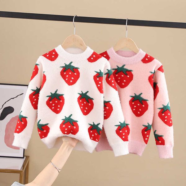 girls sweater kids coat outwear 2021 strawberry plus velvet thicken warm winter autumn knitting fleece children's clothing y1024, Blue
girls sweater kids coat outwear 2021 strawberry plus velvet thicken warm winter autumn knitting fleece children's clothing y1024, Blue